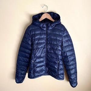Aritizia Parklife XS or 12-14Y Down Puffer Jacket (Navy)